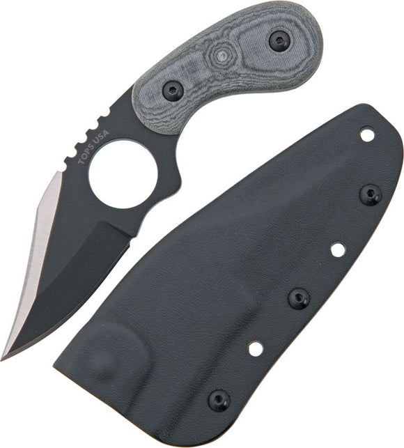 TOPS TPCC2002 COCKPIT COMMANDER FIXED BLADE KNIFE WITH SHEATH