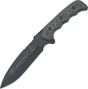 TOPS TPMT21 MISSION TEAM 21 FIXED BLADE KNIFE WITH SHEATH