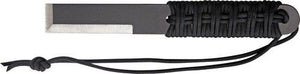 PRO TOOL PT104S 1075 CARBON STEEL COMPACT BREACHER BAR W/PARACORD FX BLADE KNIFE
