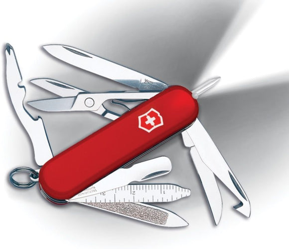 SWISS ARMY VICTORINOX  0.6366-X4 MIDNITE MINICHAMP RED FOLDING POCKET KNIFE