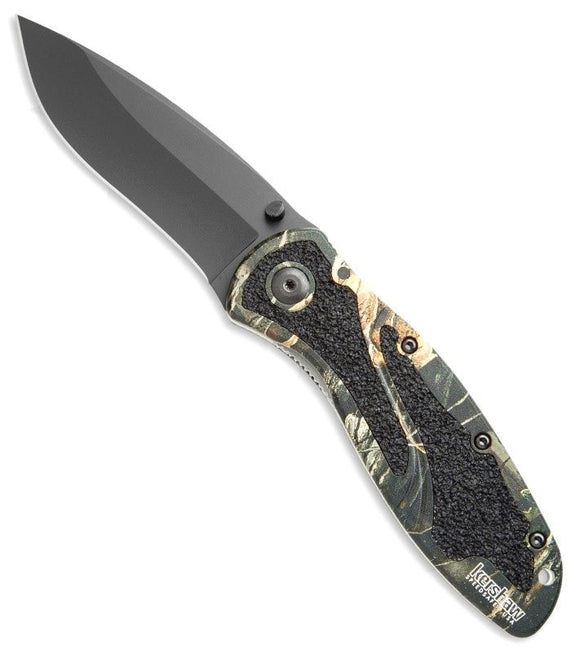 KERSHAW 1670CAMO BLUR CAMO HANDLE KEN ONION DESIGN PLAIN EDGE FOLDING KNIFE