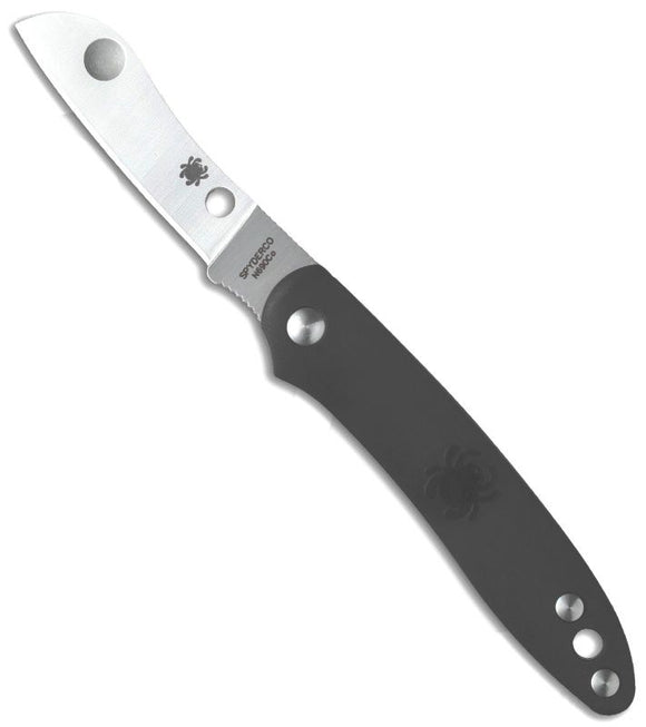 Spyderco C189pgy Roadie Plaing Edge Gray Frn N690co Steel Folding Knife