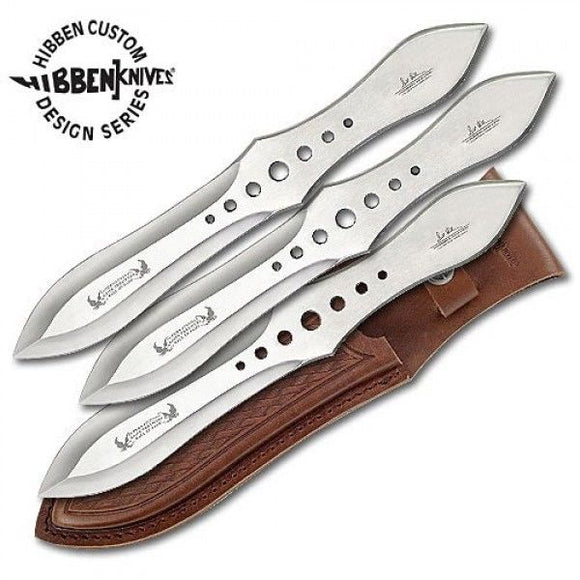 UNITED GH2033 COMPETITION TRIPLE  KNIFE SET WITH SHEATH