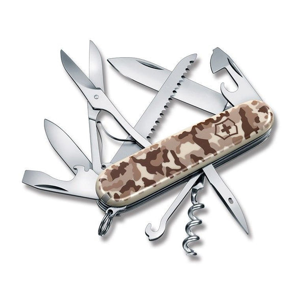 SWISS ARMY VICTORINOX 1.3713.941-X2 HUNTSMAN DESSERT CAMO MULTI FUNCTION KNIFE.