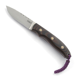 CRKT 2861 LARRY FISHER HUNTN FISCH FIXED BLADE KNIFE WITH SHEATH.