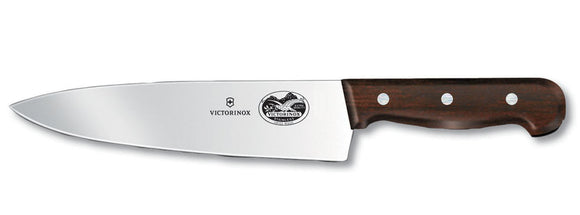 SWISS ARMY VICTORINOX 5.2060.20G 8 INCH CHEFS ROSEWOOD KITCHEN KNIFE.