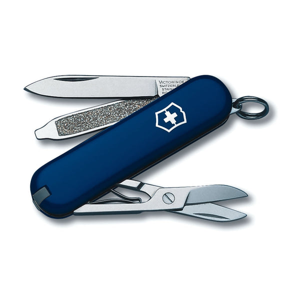 SWISS ARMY VICTORINOX 53002 0.6223.2-033-X1 CLASSIC BLUE FOLDING POCKET KNIFE.