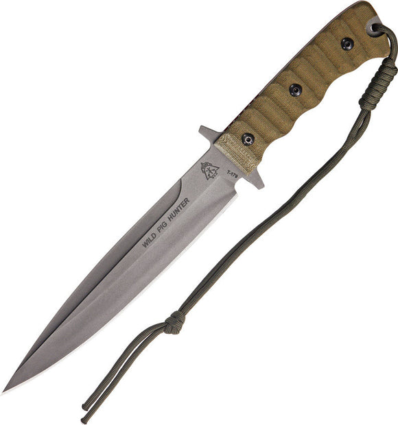 TOPS TPWPH07 WILD PIG HUNTER FIXED BLADE KNIFE WITH SHEATH
