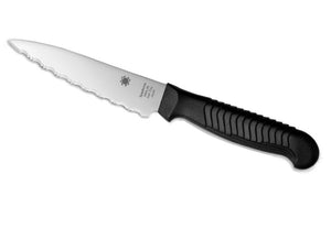 Spyderco k05sbk 4.5" kitchen paring knife. Mbs-26 steel blade