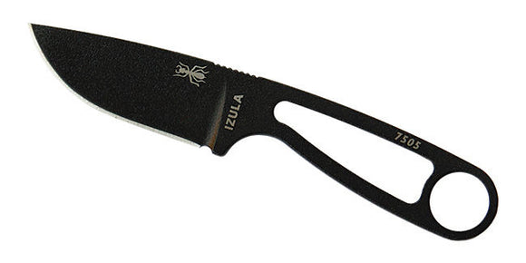 ESEE IZULA-B IZULA BLACK BLADE FIXED BLADE NECK CARRY KNIFE WITH SHEATH.NO KIT