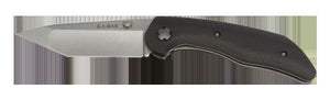 KABAR 7506 JAROSZ AUS8A TANTO POINT BLADE STEEL PLAIN EDGE FOLDING KNIFE