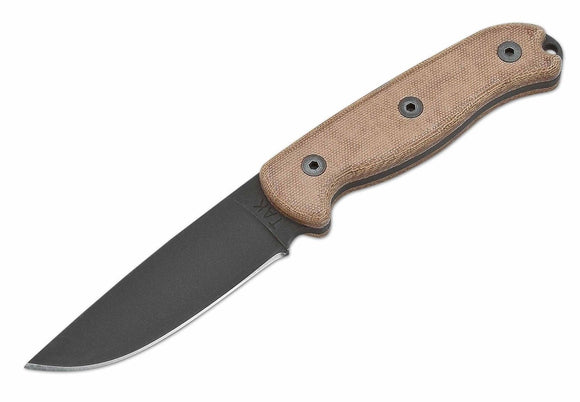 ONTARIO TAK-1 TAK1 8671 1095 BLADE STEEL FIXED BLADE KNIFE WITH NYLON SHEATH.