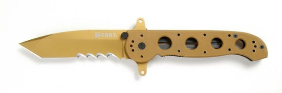 CRKT M16-14DSFG SPECIAL FORCES TAN G10 FOLDING KNIFE.