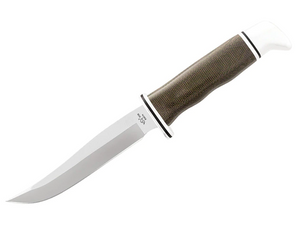 BUCK 105GRS1 PATHFINDER PRO MICARTA HANDLE S35VN FIXED BLADE KNIFE W/SHEATH.