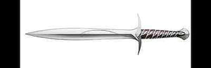 UNITED CUTLERY LOTR UC2892 HOBBIT STING SWORD WITH CERTIFICATE.