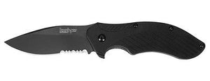 KERSHAW 1605CKTST CLASH BLACK BLADE COMBO EDGE FOLDING KNIFE.
