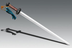 COLD STEEL 88FG BATTLE GIM DAMASCUS SWORD WITH SCABBARD. GREAT PRICE