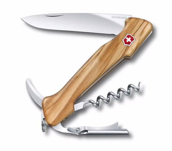 SWISS ARMY VICTORINOX 0.9701.64 WINE MASTER OLIVE KNIFE WITH POUCH